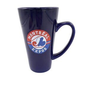 Montreal Expos Coffee Mug MLB Dark Blue Tea Cup Large Tall Collectible Baseball